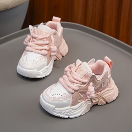 Casual Cute Low Top Lace Up Sneakers For Girls, Breathable Non-slip Sneakers For Spring Summer Autumn