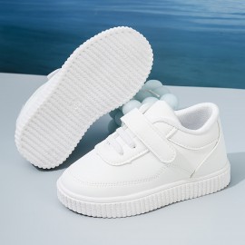 Casual Comfortable Solid Color Low Top Sneakers For Girls, Wear-resistant Non-slip Skateboard Shoes For All Seasons