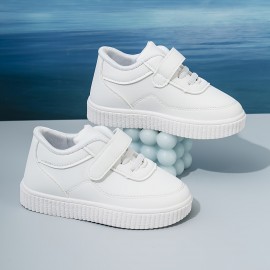 Casual Comfortable Solid Color Low Top Sneakers For Girls, Wear-resistant Non-slip Skateboard Shoes For All Seasons