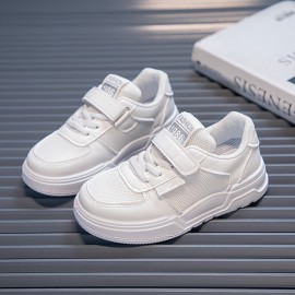 Casual Comfortable Solid Color Low Top Sneakers For Girls, Breathable Wear-resistant Skateboard Shoes For Spring Summer Autumn