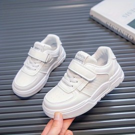 Casual Comfortable Solid Color Low Top Sneakers For Girls, Breathable Wear-resistant Skateboard Shoes For Spring Summer Autumn