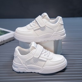 Casual Comfortable Solid Color Low Top Sneakers For Girls, Breathable Wear-resistant Skateboard Shoes For Spring Summer Autumn