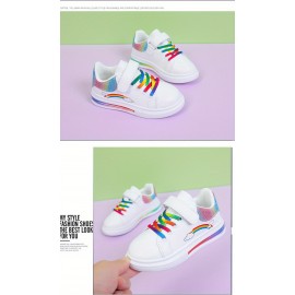 Girl's Trendy Soft Sole Skate Shoes, Comfy Non Slip Casual Breathable Sneakers For Kids Outdoor Activities