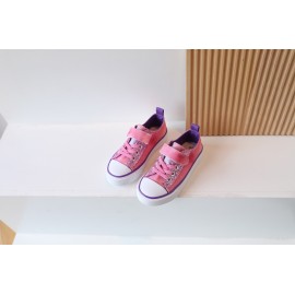 Girls Trendy Breathable Canvas Skate Shoes With Assorted Colors, Outdoor Low Top Anti-slip Flat Walking Sneakers