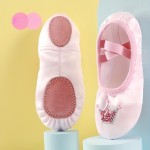 Elegant Solid Color Slip On Ballet Shoes For Girls, Anti Slip Soft Sole Dancing Shoes For Practice Performance, Spring