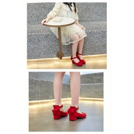 Elegant Solid Color High Heel Shoes For Girls, Lightweight Non Slip Dress Shoes For Performance Party, Spring And Autumn