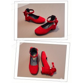 Elegant Solid Color High Heel Shoes For Girls, Lightweight Non Slip Dress Shoes For Performance Party, Spring And Autumn