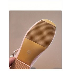 Elegant Solid Color High Heel Shoes For Girls, Lightweight Non Slip Dress Shoes For Performance Party, Spring And Autumn