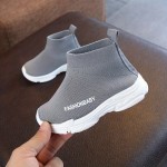 Breathable Fabric Ankle High Boots For Girls, Casual Non Slip Platform Shoes For Spring And Autumn