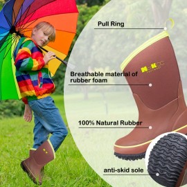 Simple And Versatile Rain Boots For Boys And Girls, Outdoor Waterproof And Breathable High Boots, Wading Shoes Along The River.