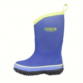 Simple And Versatile Rain Boots For Boys And Girls, Outdoor Waterproof And Breathable High Boots, Wading Shoes Along The River.