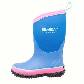 Simple And Versatile Rain Boots For Boys And Girls, Outdoor Waterproof And Breathable High Boots, Wading Shoes Along The River.