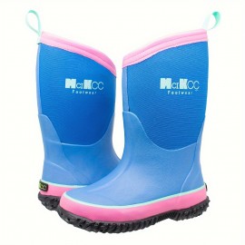 Simple And Versatile Rain Boots For Boys And Girls, Outdoor Waterproof And Breathable High Boots, Wading Shoes Along The River.