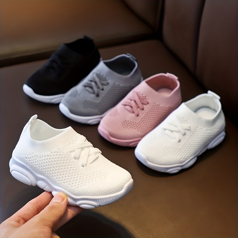 boys girls trendy knitted breathable lightweight comfy running shoes spring and summer details 1