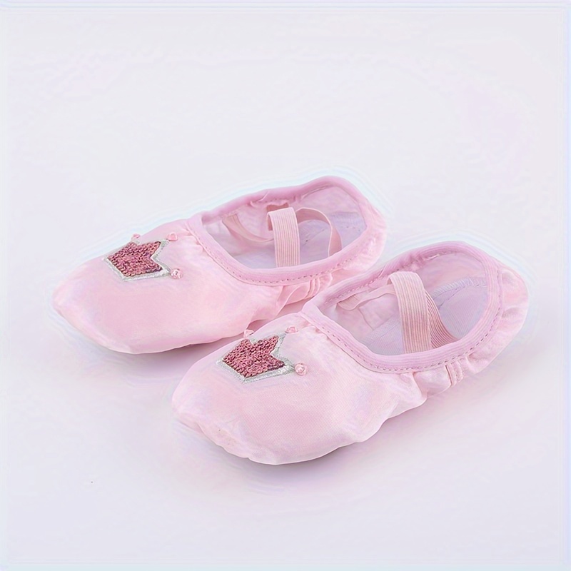 elegant solid color slip on ballet shoes for girls anti slip soft sole dancing shoes for practice performance spring details 3