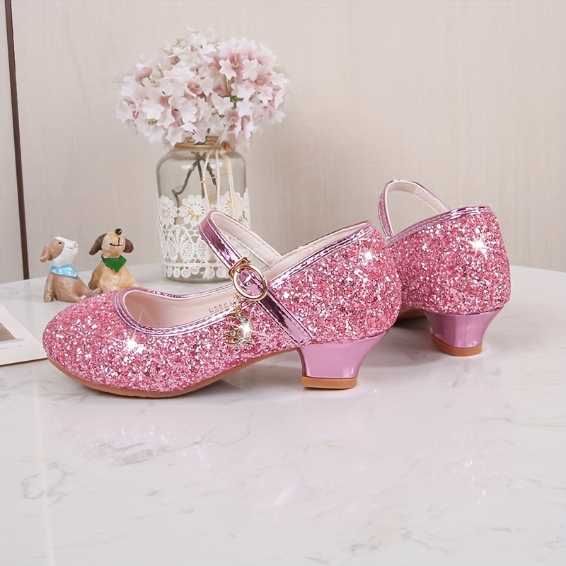 trendy elegant sequin high heel shoes for girls lightweight non slip soft bottom dress shoes for performance party spring 885a details 7