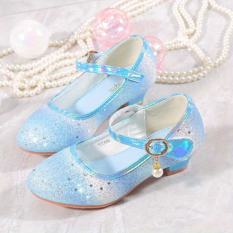 trendy cute   sequin high heel shoes for girls lightweight non slip dress shoes for performance party details 12