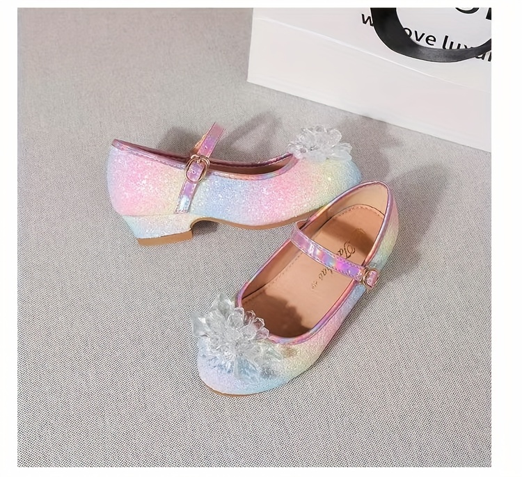 trendy elegant gradient color sequin high heel shoes for girls lightweight non slip soft bottom dress shoes for performance party spring and autumn details 1