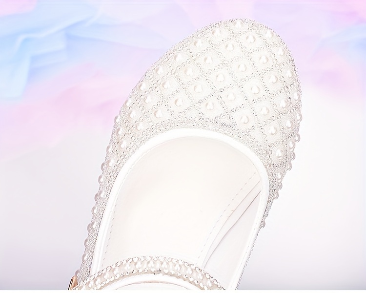 trendy elegant rhinestone high heel shoes for girls lightweight breathable non slip dress shoes for performance party   details 10