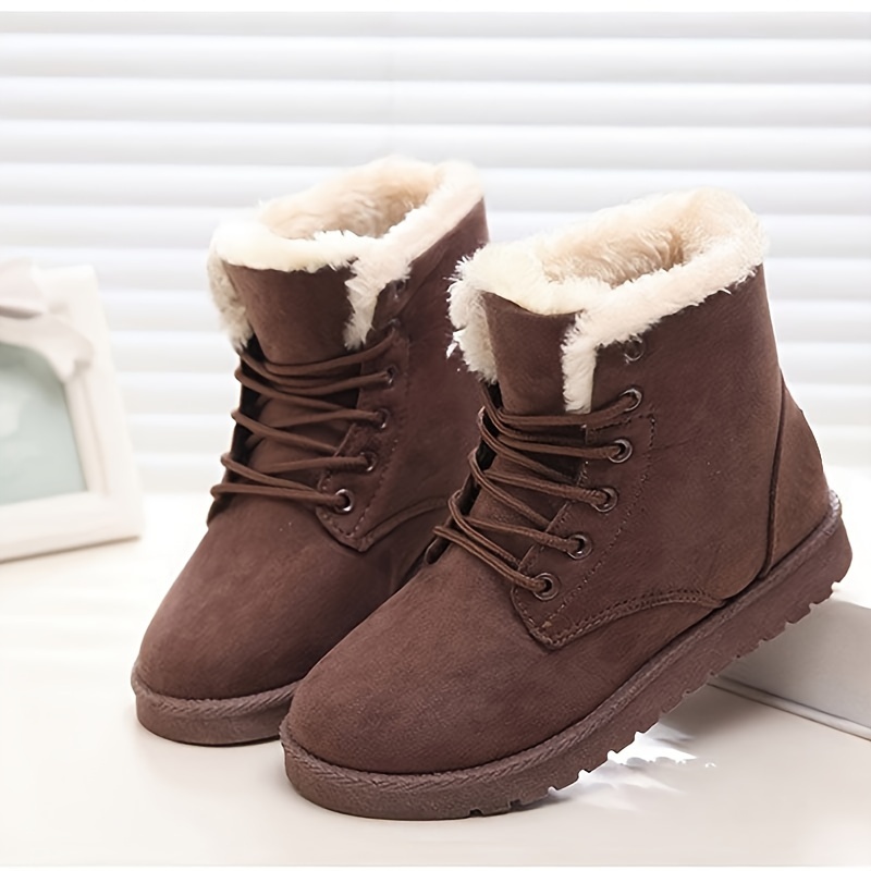 casual lace   fleece boots for girls lightweight non slip boots for indoor   winter details 0